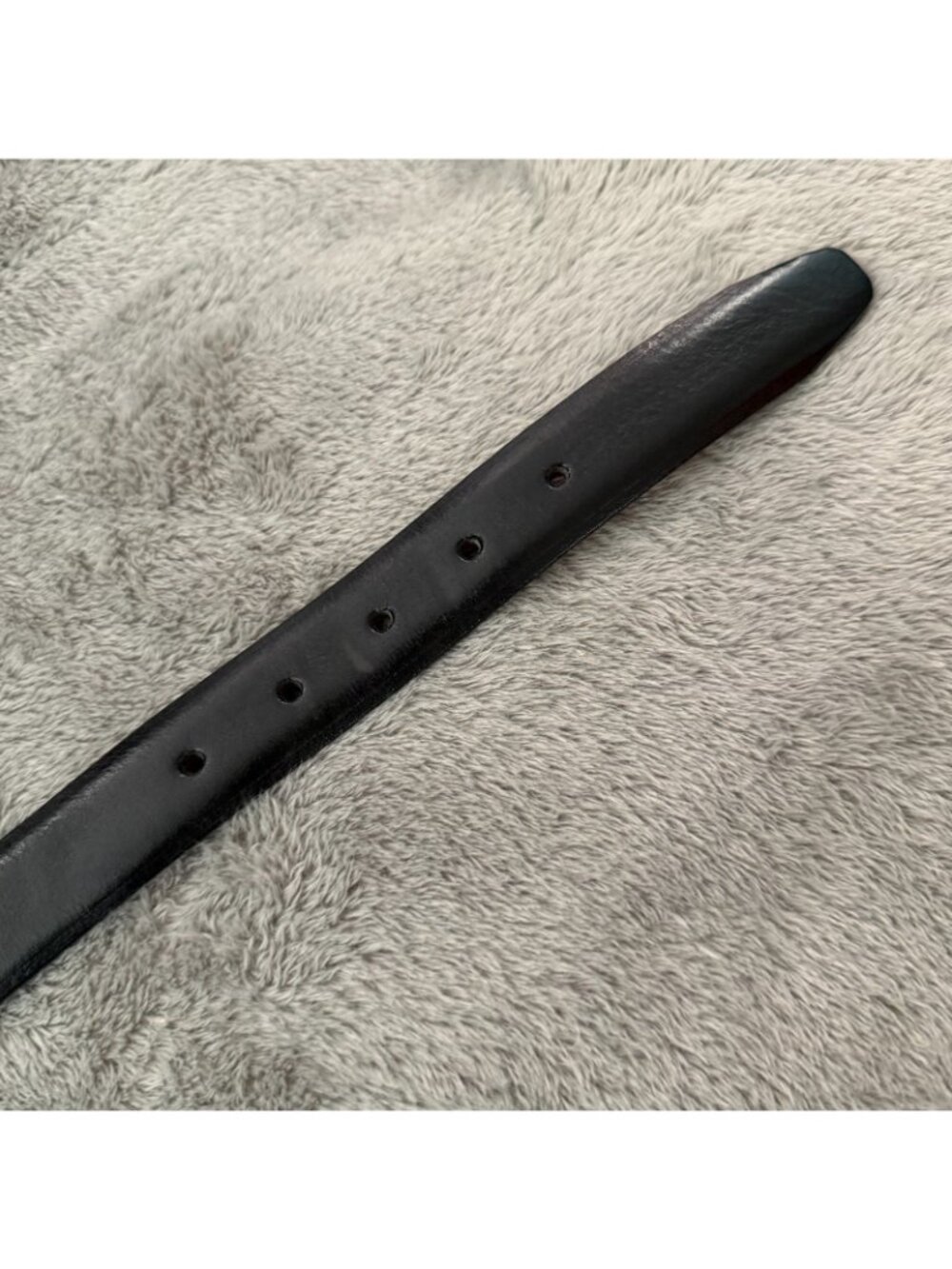 Sangiorgio Black Leather Belt Mens size 38 Made In Italy - Picture 5 of 7